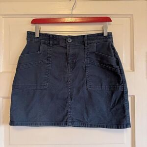 Steel Blue Prana Mini Skirt Size 6